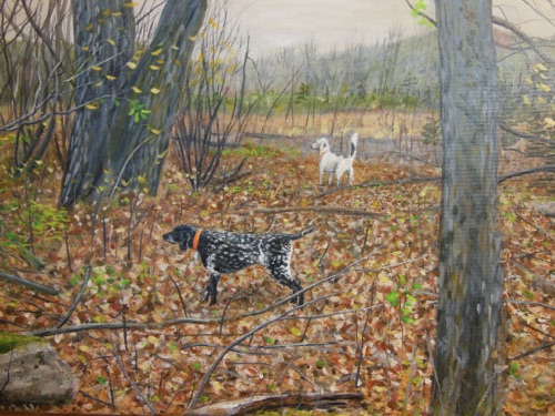 Honoring The Other Dog's Point

16 " x  20"