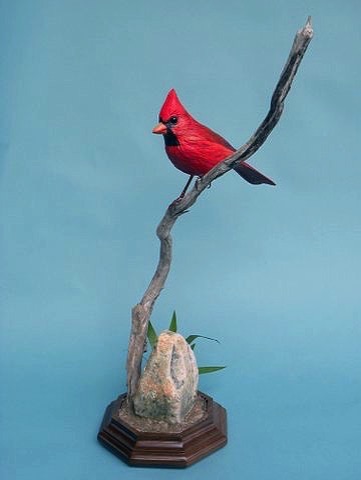 Cardinal

Carved from Tupelo Wood, the rock is carved from basswood, and the grass is made from grocery bag paper.

$1,200