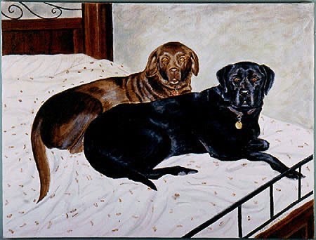 “Man’s Best Friends”

Note: Oil painting on canvas.
