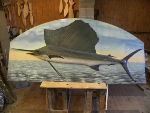 A restoration of a Swordfish.  
Before)
1 of 5